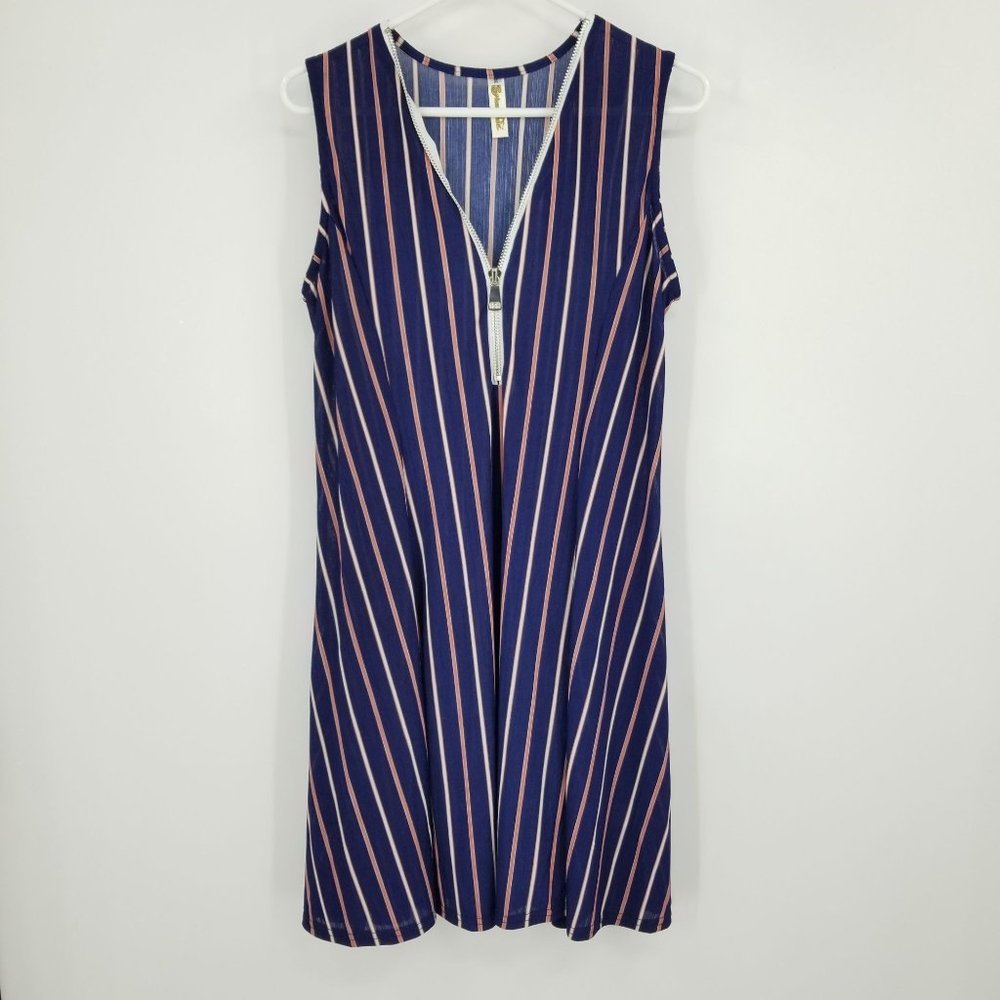 Shoreline Women's Lightweight‎ Striped Swimsuit Beach Coverup Size Medium